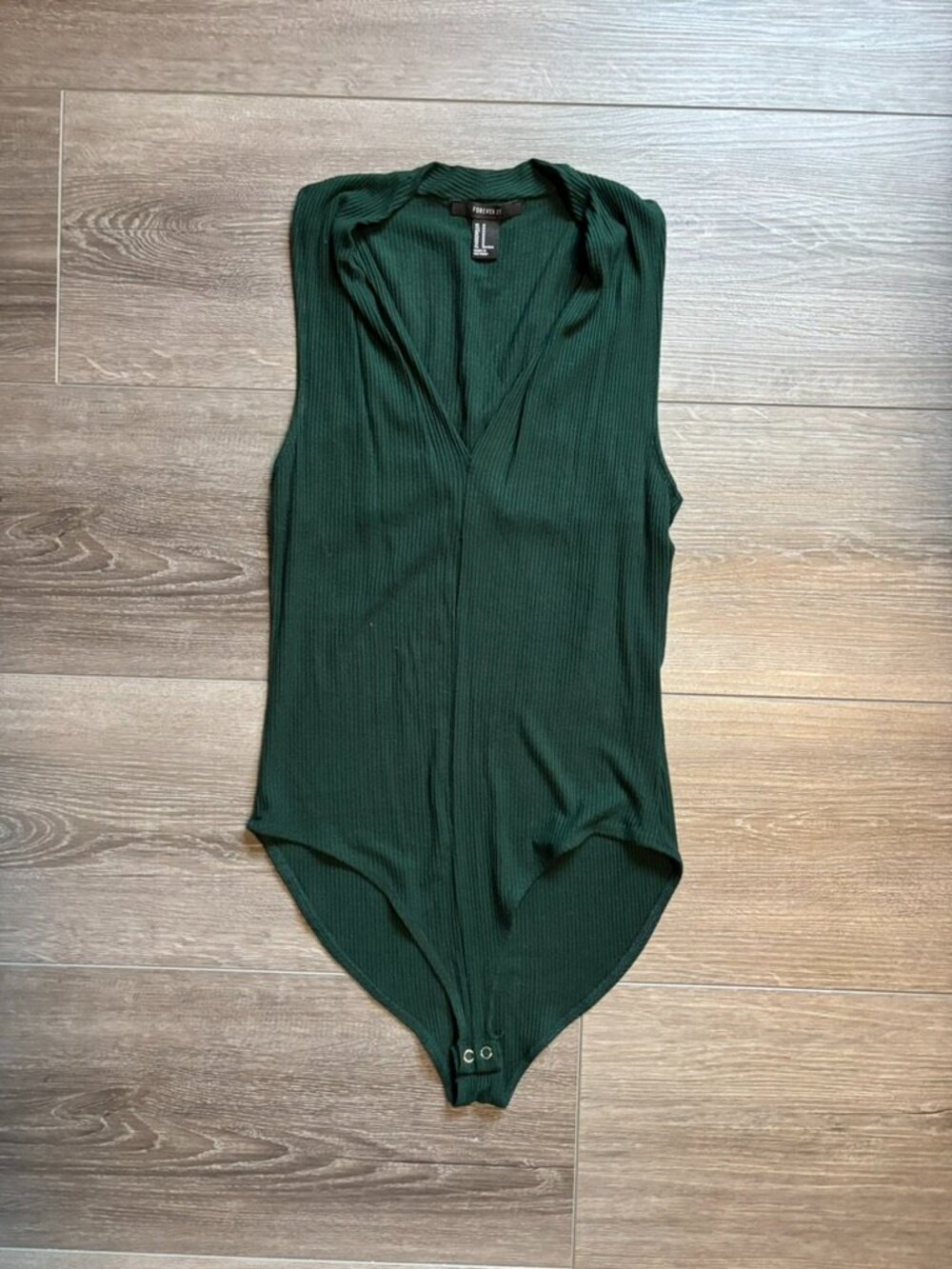 Green Forever 21 Bodysuit